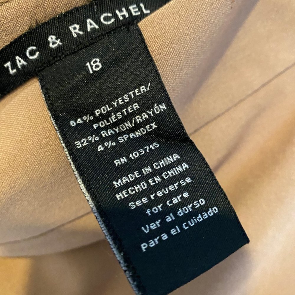 Zac & Rachael Khaki Skirt Size 18 - Picture 4 of 4